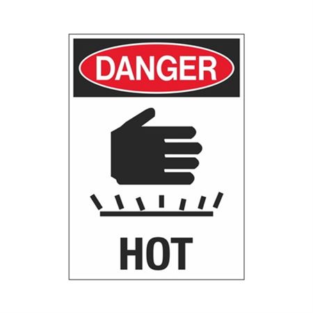 Danger Hot 10" x 14" Sign - Graphic